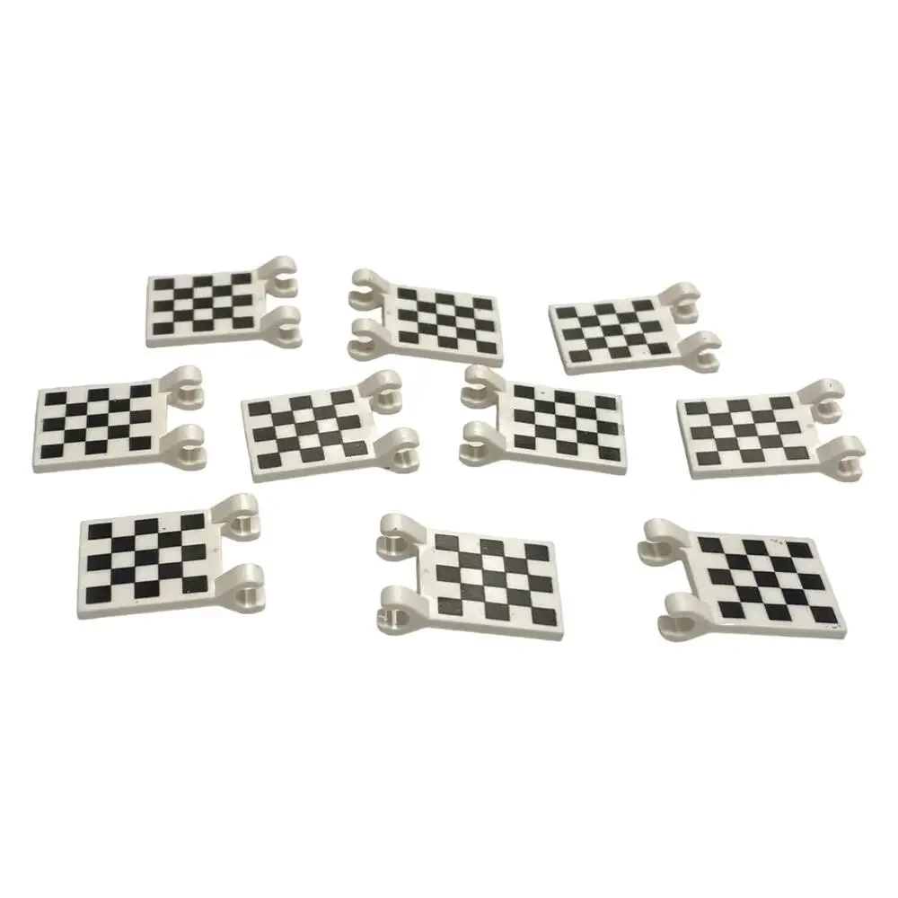 LEGO White Racing Flag 2x2 Checkered Car Lot of 100 Pieces Parts Bulk 2335 MOC